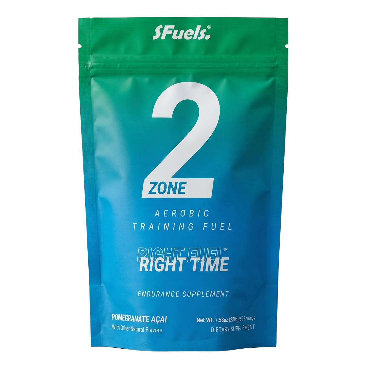 sFuels 2 Zone aerobic training fuel package on a white background